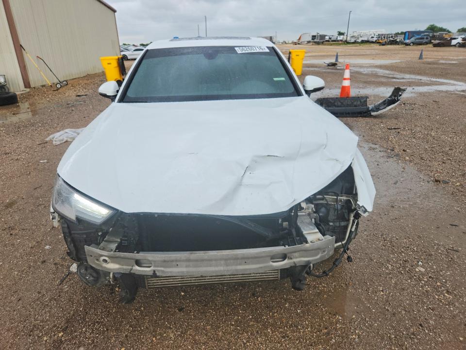 2019 Audi A4 VIN WAUGMAF47KA113795 COPART salvage auction — FRONT END, Tx - Salvage Vehicle Title, sold $1,900 on 2026-07-22 (photo 5)