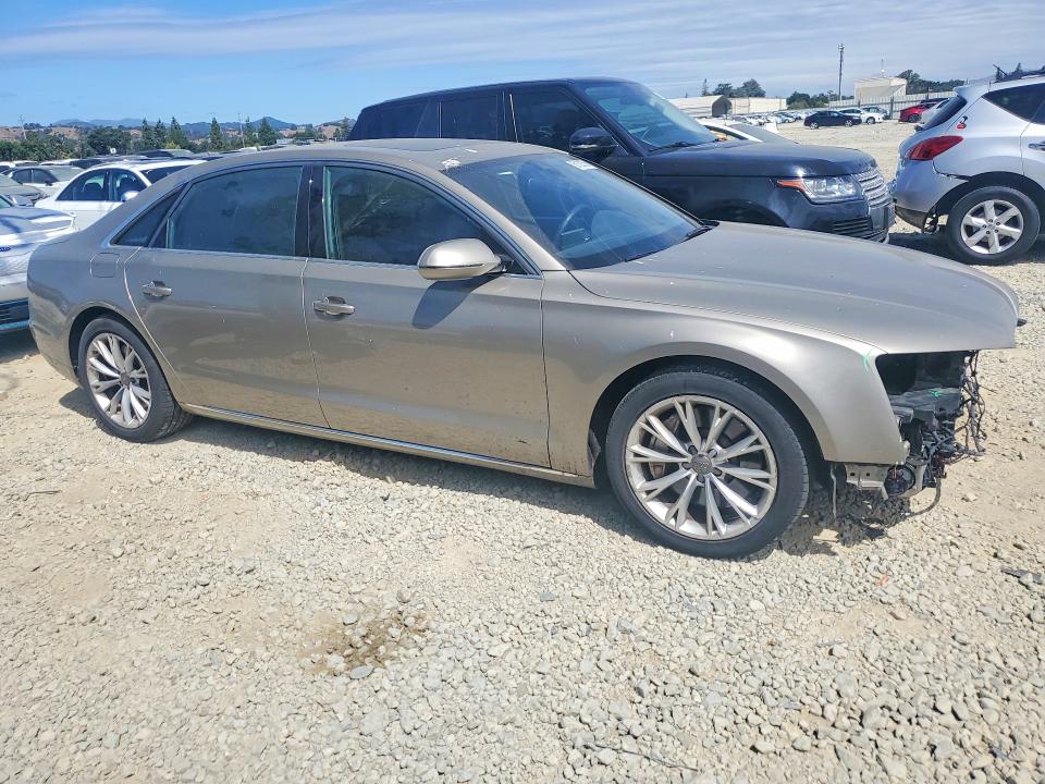 2012 Audi A8 VIN WAURVAFD8CN004231 COPART salvage auction — FRONT END, Ca - Salvage Certificate, sold $1,100 on 2026-07-07 (photo 4)