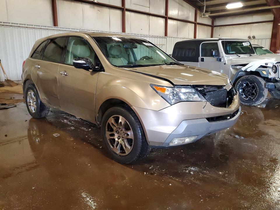 2008 Acura Mdx VIN 2HNYD28328H529050 COPART salvage auction — FRONT END, Mi - Cert Of Title-Rebuilt Salvage, sold $200 on 2026-07-31 (photo 4)
