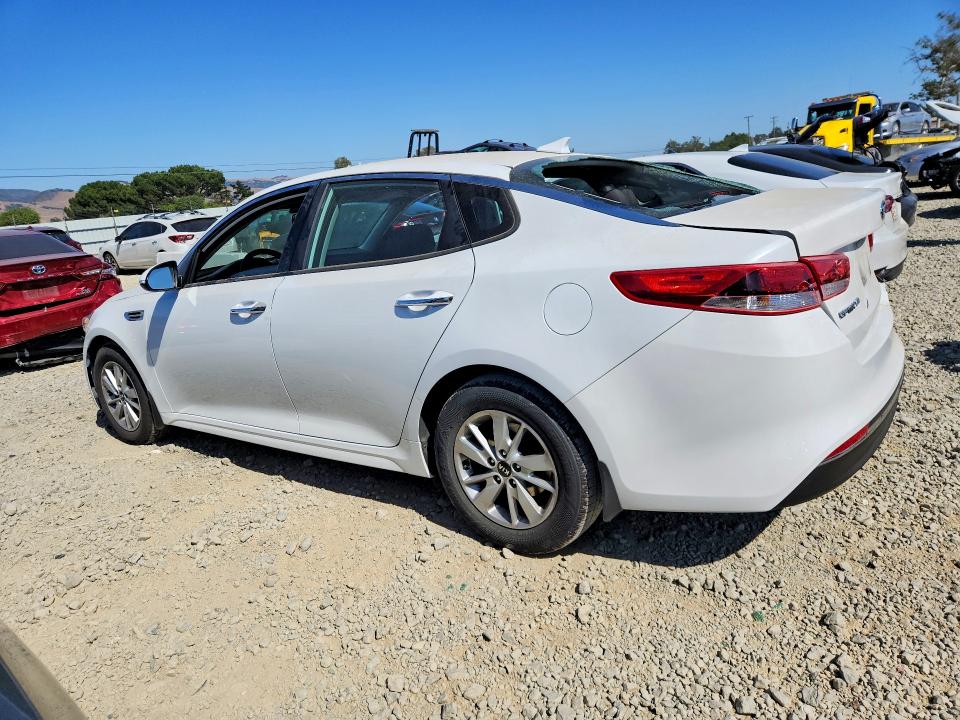 2016 Kia Optima VIN 5XXGT4L31GG055889 COPART salvage auction — REAR END, Ca - Salvage Certificate, sold $1,000 on 2026-07-07 (photo 2)