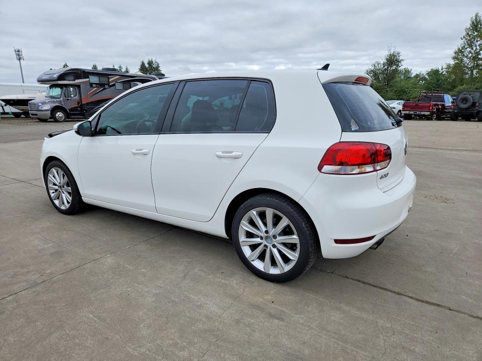 2012 Volkswagen Golf VIN WVWDM7AJXCW246318 COPART salvage auction — FRONT END, Or - Salvage Title Certificate, sold $200 on 2026-08-10 (photo 2)