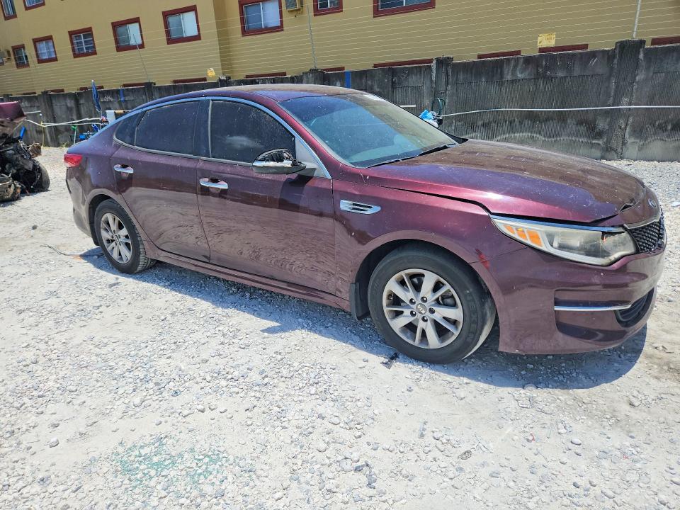 2018 Kia Optima VIN 5XXGT4L30JG227692 COPART salvage auction — FRONT END, Fl - Cert Of Title Slvg Rebuildable, sold $1,150 on 2026-07-02 (photo 4)