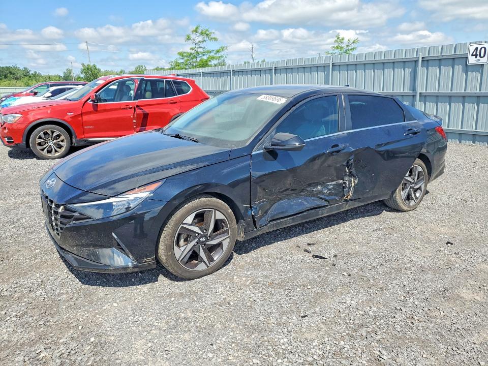 2021 Hyundai Elantra VIN KMHLN4AG1MU097396 COPART salvage auction — SIDE, On - Permit Salvage, sold $6,000 on 2026-07-09 (photo 1)