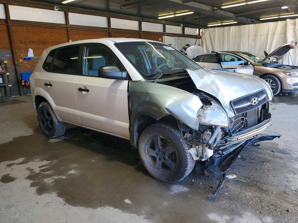 2008 Hyundai Tucson VIN KM8JM12B78U897959 COPART salvage auction — FRONT END, PA - CERTIFICATE OF SALVAGE, sold $175 on 2026-07-02 (photo 4)