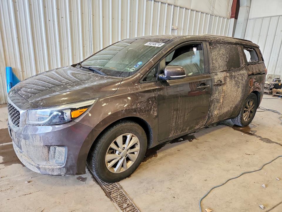 2016 Kia SEDONA VIN KNDMB5C14G6084764 COPART salvage auction — Burn Interior, Il - Junking Cert Of A Vehicle, sold $225 on 2026-07-27 (photo 1)