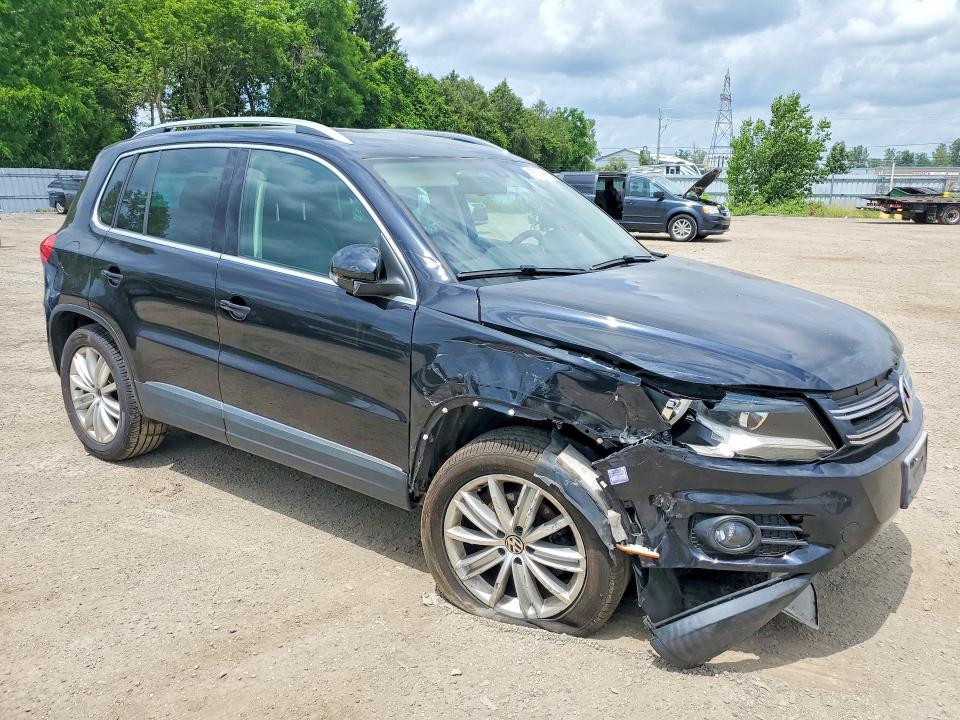 2012 Volkswagen Tiguan VIN WVGBV7AX1CW570875 COPART salvage auction — FRONT END, On - Permit No Brand - Unfit, sold $1,050 on 2026-07-09 (photo 4)