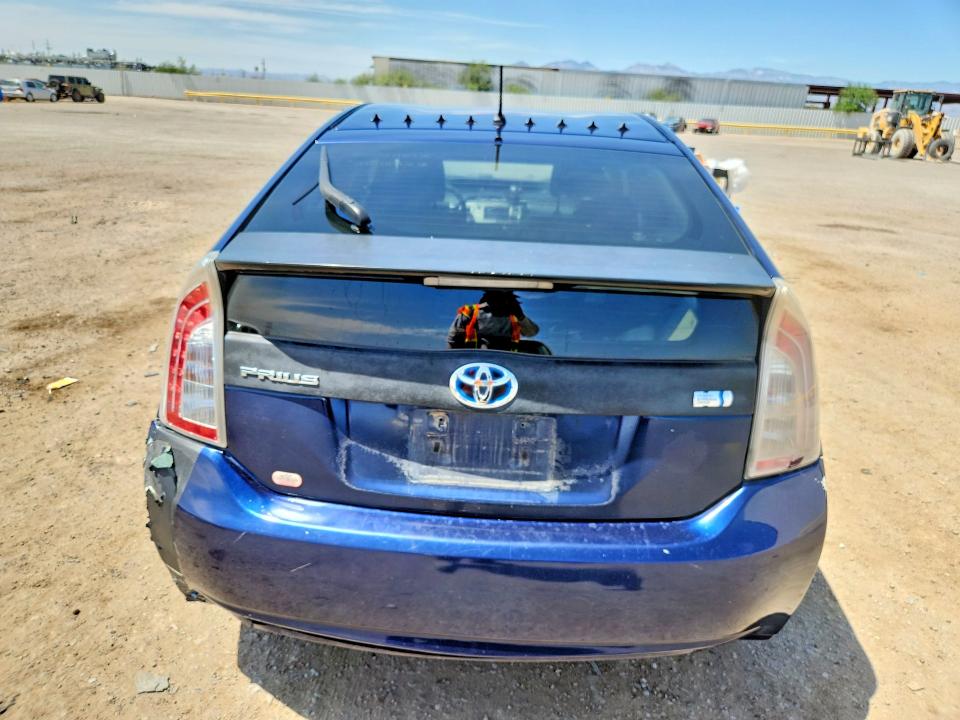 2012 Toyota Prius VIN JTDKN3DU7C1561514 COPART salvage auction — REAR END, Az - Cert Of Title-Restored Salvage, sold $550 on 2026-07-17 (photo 6)