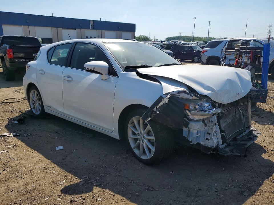 2011 Lexus Ct VIN JTHKD5BH4B2032047 COPART salvage auction — FRONT END, Mi - Certificate Of Title, sold $775 on 2026-07-28 (photo 4)