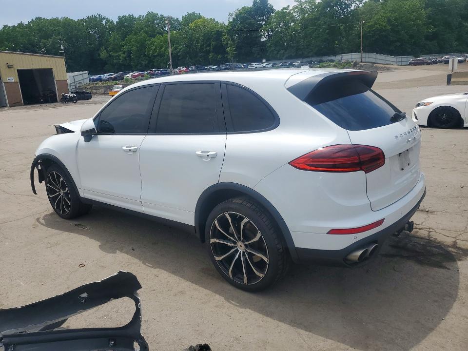 2016 Porsche Cayenne VIN WP1AB2A21GLA96576 COPART salvage auction — FRONT END, NJ - CERTIFICATE OF TITLE, sold $4,250 on 2026-07-28 (photo 2)
