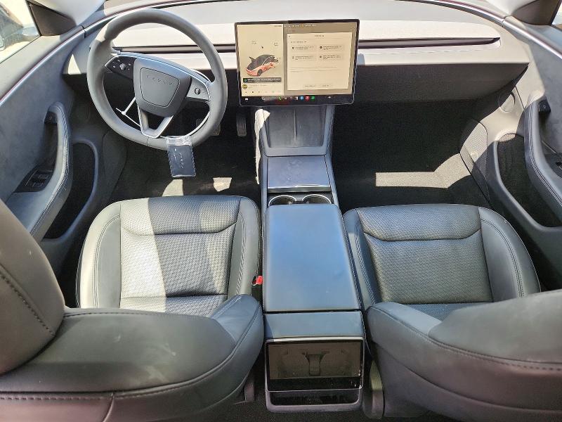 2024 Tesla Model 3 VIN 5YJ3E1EB7RF744692 COPART salvage auction — REAR END, Oh - Certificate Of Title, sold $22,000 on 2026-07-09 (photo 8)