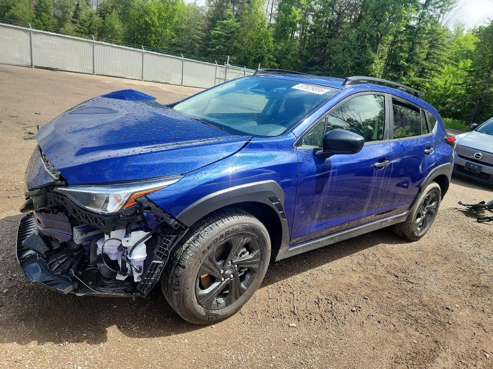 2025 Subaru Crosstrek VIN JF2GUABC3S8258843 COPART salvage auction — FRONT END, On - Permit Salvage, sold $4,150 on 2026-07-07 (photo 1)