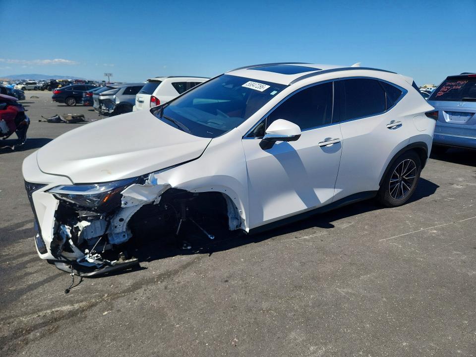 2025 Lexus Nx VIN JTJGKCEZ0S5030930 COPART salvage auction — FRONT END, Ca - Salvage Certificate, sold $22,200 on 2026-07-13 (photo 1)