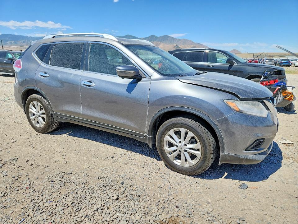 2016 Nissan Rogue VIN KNMAT2MVXGP608686 COPART salvage auction — FRONT END, Ut - Salvage Certificate, sold $1,250 on 2026-07-31 (photo 4)