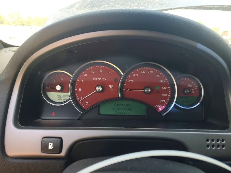 2006 Pontiac Gto VIN 6G2VX12UX6L552711 COPART salvage auction — FRONT END, Sc - Cert Of Title-Salvage, sold $7,200 on 2026-07-17 (photo 9)