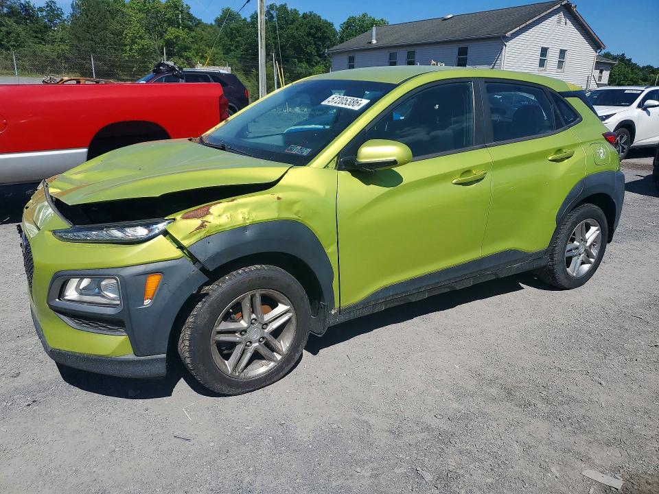 2018 Hyundai Kona VIN KM8K12AA1JU116791 COPART salvage auction — FRONT END, Pa - Certificate Of Salvage, sold $950 on 2026-07-30 (photo 1)