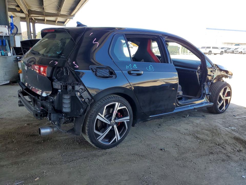 2024 Volkswagen Gti VIN WVW3A7CD3RW148364 COPART salvage auction — SIDE, CA - SALVAGE CERTIFICATE, sold $6,500 on 2026-08-13 (photo 3)