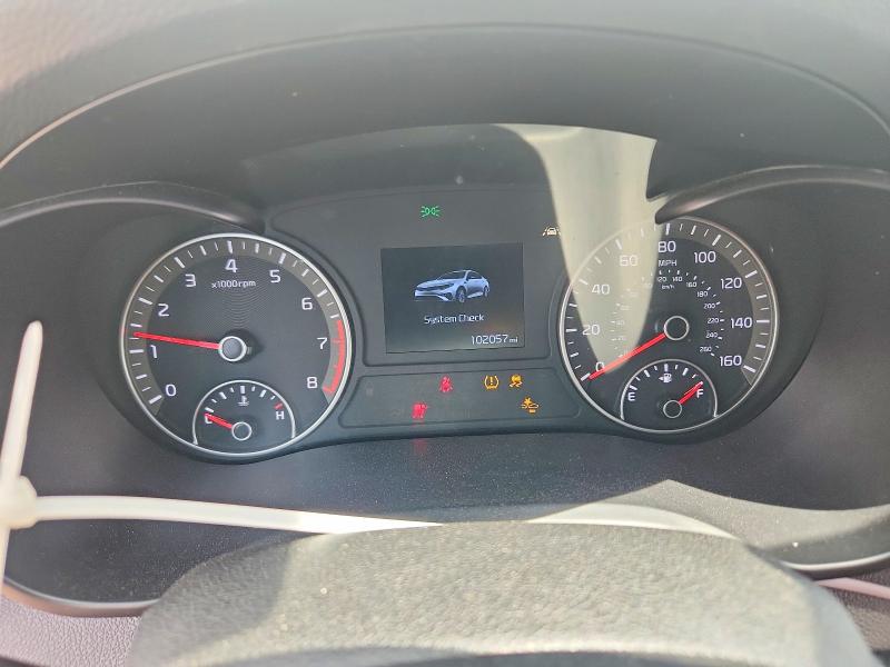 2020 Kia Optima VIN 5XXGT4L32LG411969 COPART salvage auction — FRONT END, Tx - Salvage Vehicle Title, sold $1,400 on 2026-07-09 (photo 9)