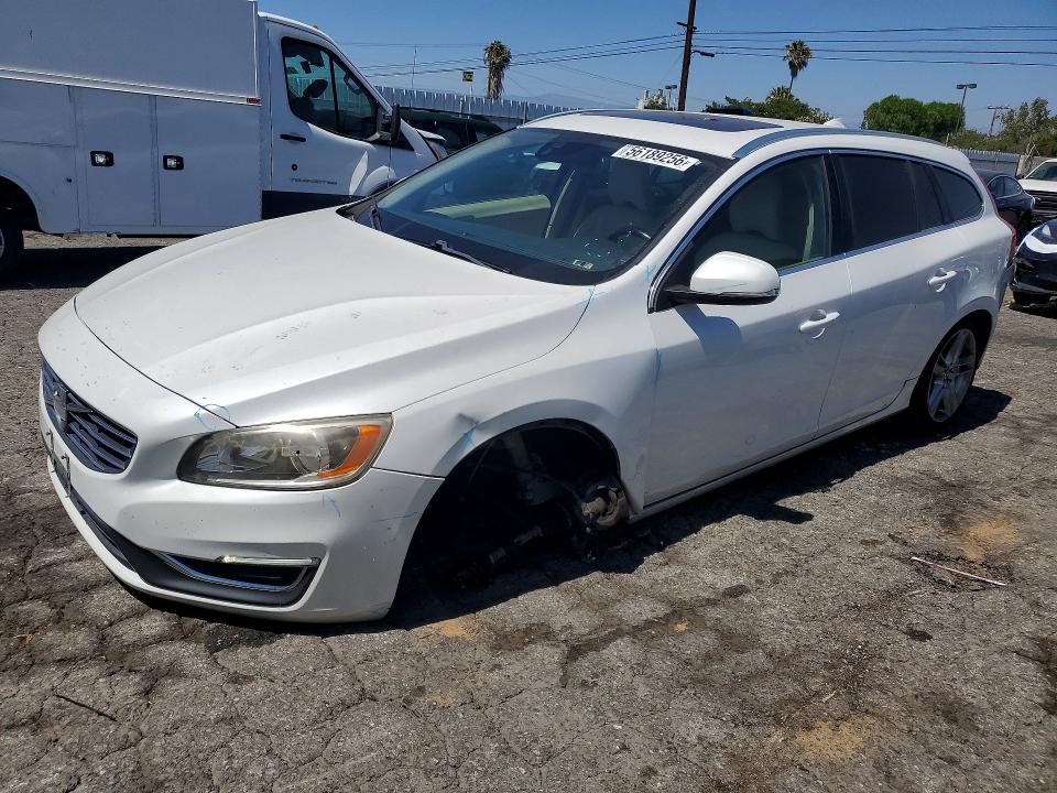 2015 Volvo V60 VIN YV140MEBXF1208094 COPART salvage auction — FRONT END, CA - SALVAGE CERTIFICATE, sold $575 on 2026-07-23 (photo 1)