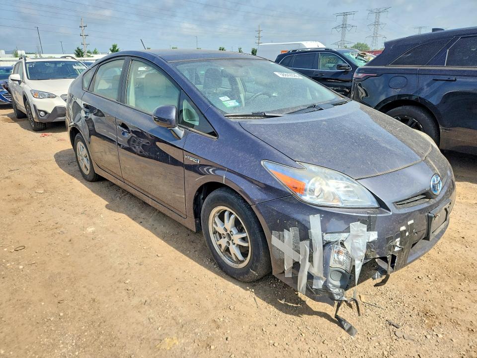 2010 Toyota Prius VIN JTDKN3DU0A0172166 COPART salvage auction — ROOF, Il - Salvage Certificate, sold $300 on 2026-07-28 (photo 4)