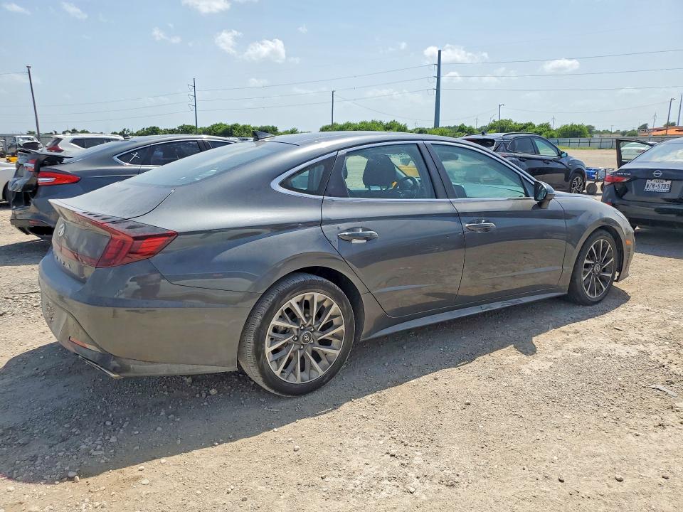 2023 Hyundai Sonata VIN KMHL34J29PA259856 COPART salvage auction — WATER/FLOOD, TX - SALVAGE TITLE-FLOOD DAMAGE (P), sold $6,000 on 2026-07-22 (photo 3)