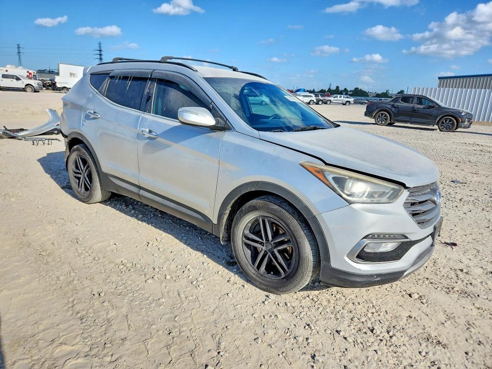 2018 Hyundai Santa fe VIN 5XYZU3LB8JG521392 COPART salvage auction — REAR END, Tx - Salvage Vehicle Title, sold $3,300 on 2026-07-31 (photo 4)