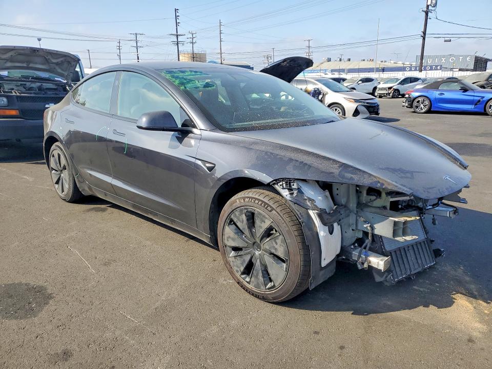 2025 Tesla VIN 5YJ3E1EAXSF082216 COPART salvage auction — FRONT END, Salvage Title, sold $13,000 on 2026-07-13 (photo 4)