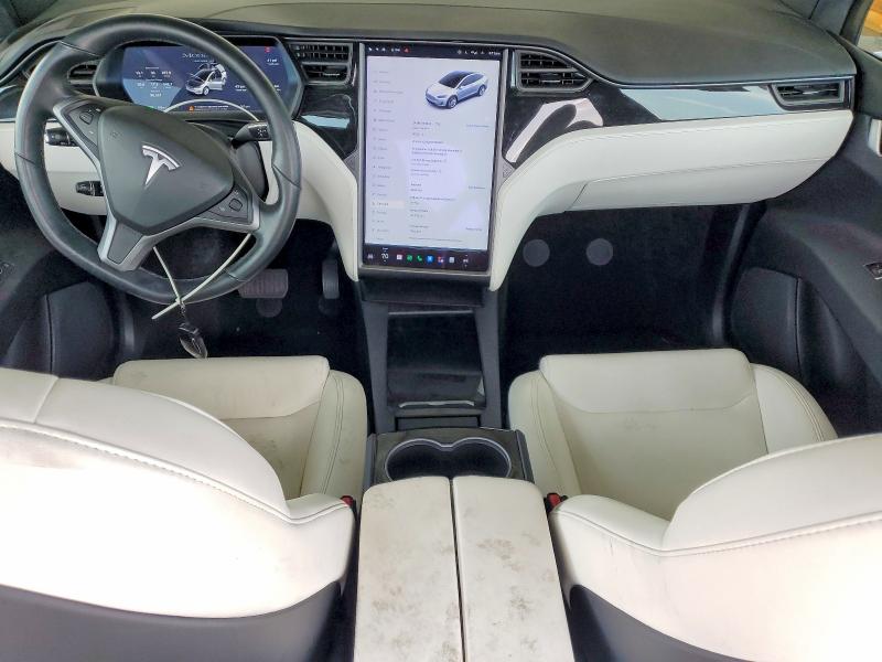 2020 Tesla Model x VIN 5YJXCAE28LF236553 COPART salvage auction — REAR END, Ca - Salvage Certificate, sold $8,200 on 2026-07-16 (photo 8)