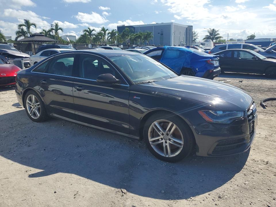 2012 Audi A6 VIN WAUBGAFC0CN006056 COPART salvage auction — WATER/FLOOD, Nj - Cert Of Title-Salvage (P), sold $2,000 on 2026-07-10 (photo 4)