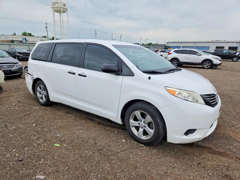 2012 Toyota VIN 5TDZK3DC9CS259126 COPART salvage auction — REAR END, IL - SALVAGE CERTIFICATE, sold $3,250 on 2026-07-29 (photo 4)