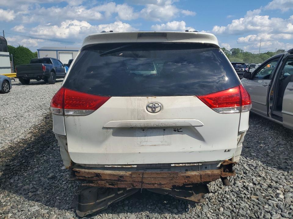 2012 Toyota Sienna VIN 5TDKK3DC8CS244425 COPART salvage auction — REAR END, Ny - Cert Of Title-Rebuilt Salvage, sold $550 on 2026-07-06 (photo 6)