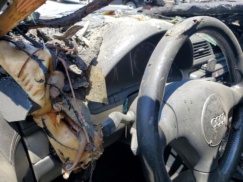 2004 Audi A4 VIN WAUVC68E34A146728 COPART salvage auction — BURN, Ca - Non-Repairable Vehicle Cert, sold $50 on 2026-07-21 (photo 9)