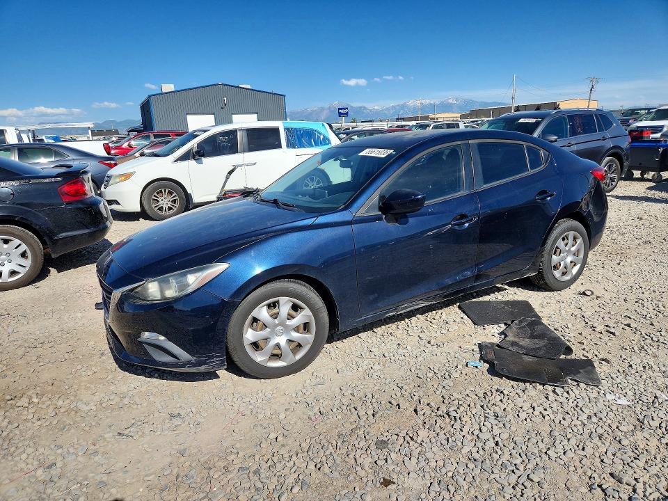 2016 Mazda 3 VIN JM1BM1T75G1307132 COPART salvage auction — FRONT END, Ut - Salvage Certificate, sold $475 on 2026-07-28 (photo 1)