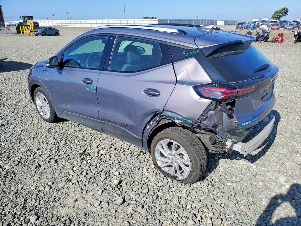 2022 Chevrolet Bolt VIN 1G1FY6S01N4124130 COPART salvage auction — REAR END, Ca - Salvage Certificate, sold $7,700 on 2026-07-02 (photo 2)