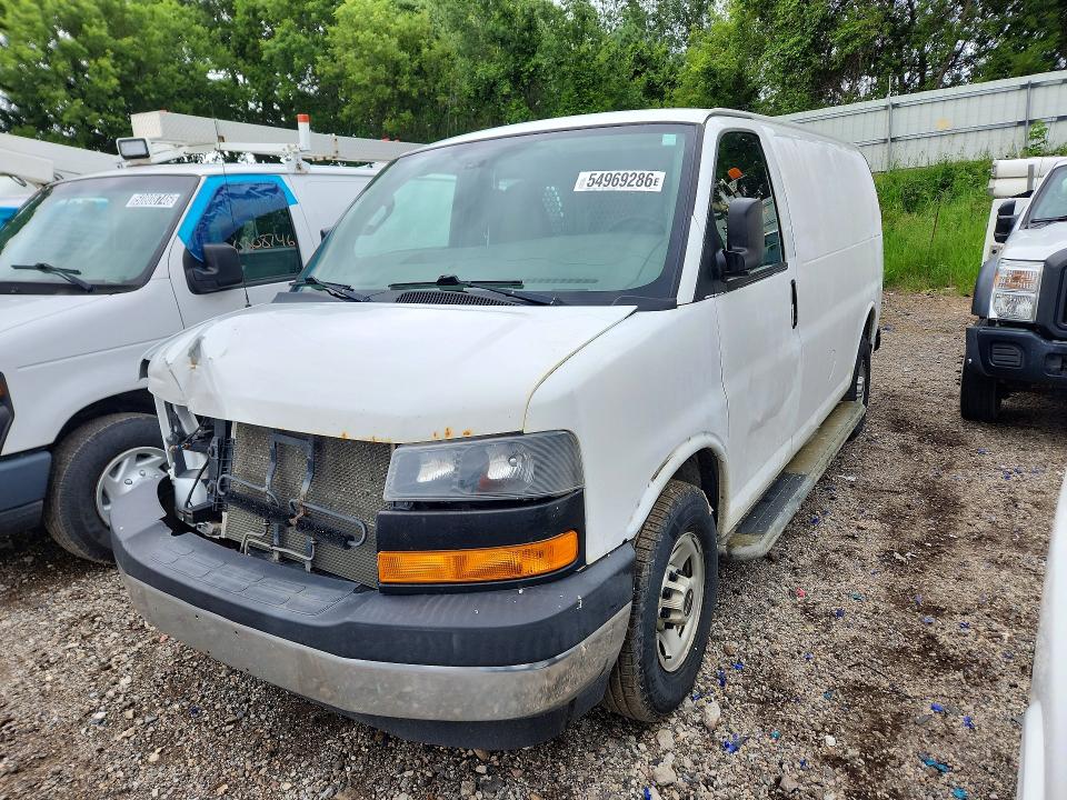2017 Gmc Savana 2500 VIN 1GTW7AFF7H1914341 COPART salvage auction — FRONT END, Mi - Certificate Of Title, sold $1,150 on 2026-07-06 (photo 1)