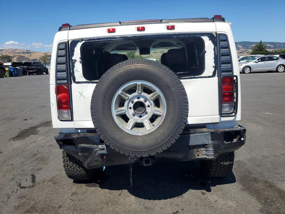 2005 Hummer H2 VIN 5GRGN23U25H101204 COPART salvage auction — REAR END, Ca - Salvage Certificate, sold $14,300 on 2026-07-14 (photo 6)