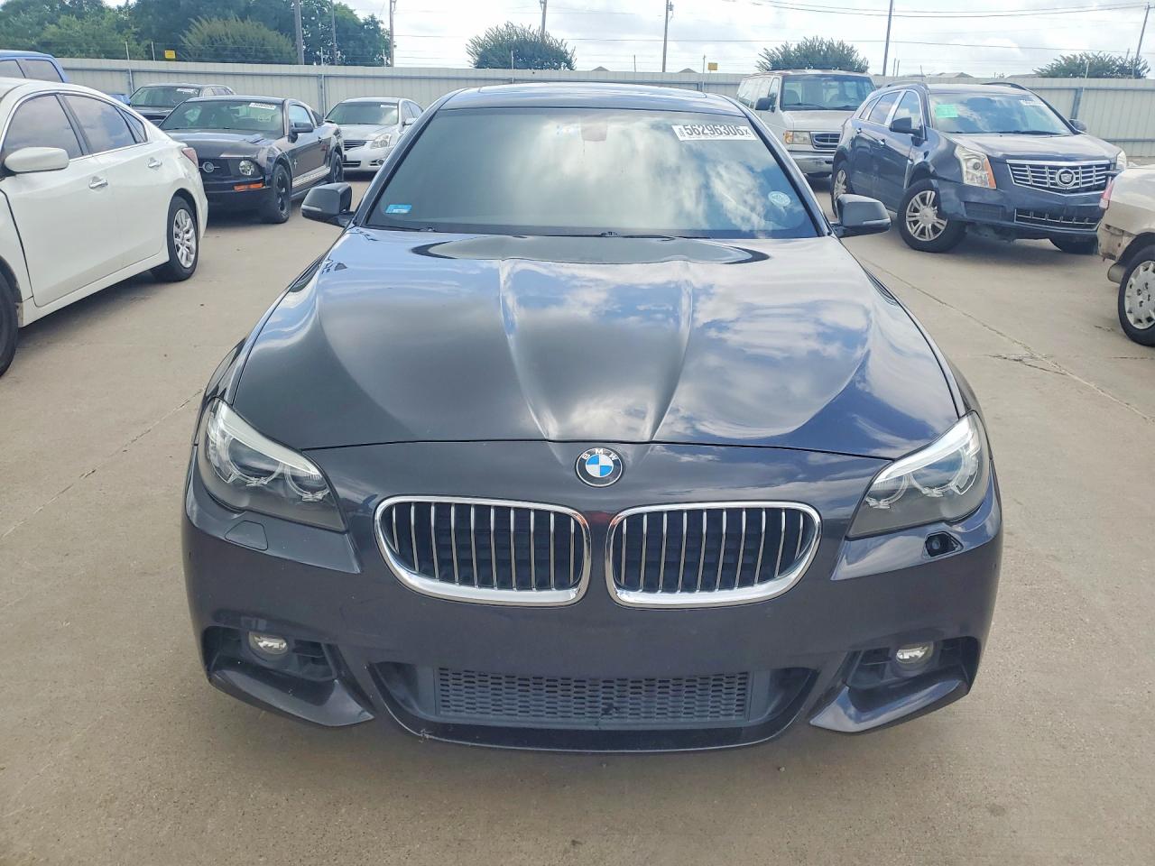 2014 BMW 5 Series VIN WBA5B3C58ED535230 COPART salvage auction — Rear End, TX - SALVAGE VEHICLE TITLE, sold $4,600 on 2026-06-25 (photo 5)