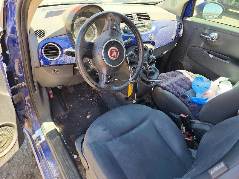 2013 Fiat 500 VIN 3C3CFFARXDT628771 COPART salvage auction — FRONT END, Az - Cert Of Title - Salvage, sold $300 on 2026-07-17 (photo 8)