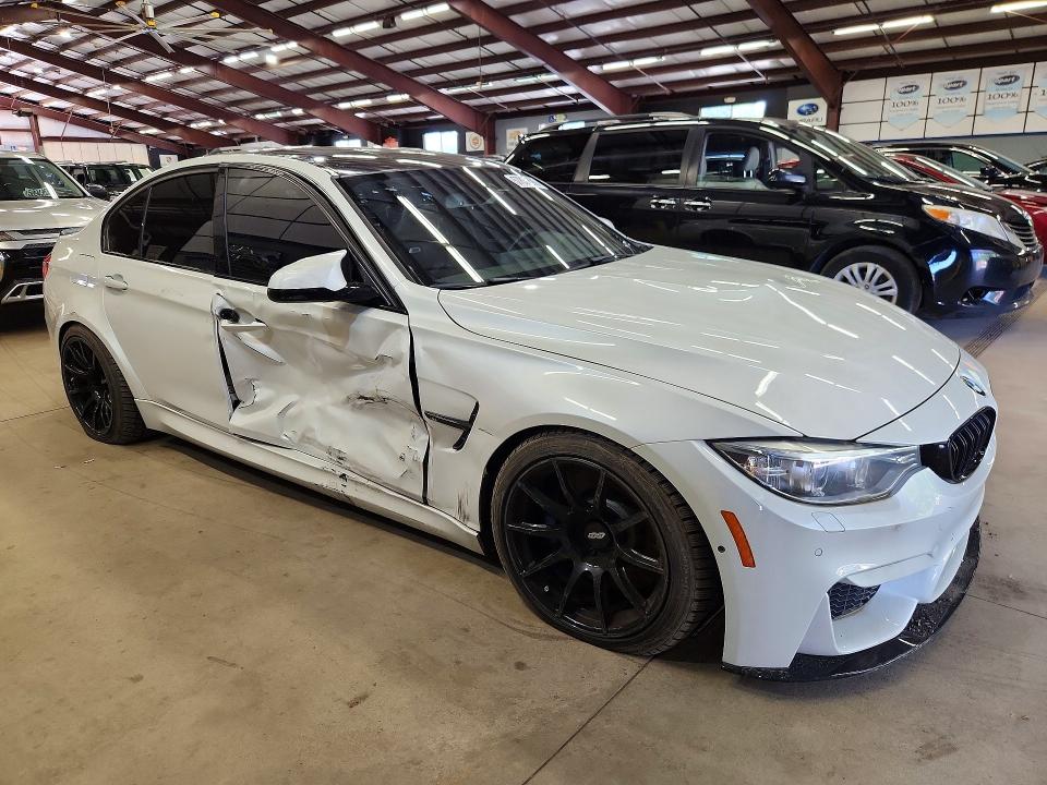 2017 BMW M3 VIN WBS8M9C50H5G42151 COPART salvage auction — SIDE, Ct - Cert Of Title-Salvage, sold $22,000 on 2026-07-09 (photo 4)