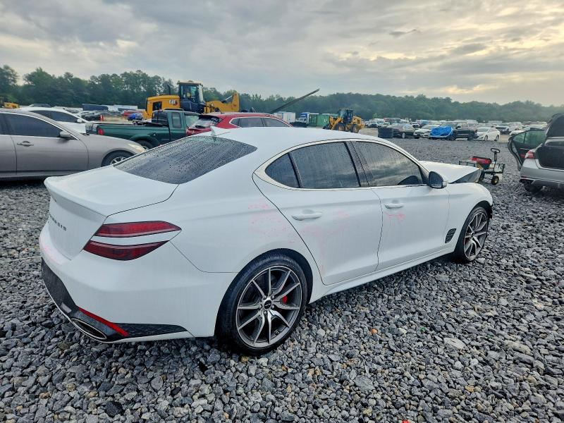 2025 Genesis G70 VIN KMTG34SC4SU156012 COPART salvage auction — FRONT END, Ga - Cert Of Title-Salvage, sold $9,100 on 2026-09-22 (photo 4)