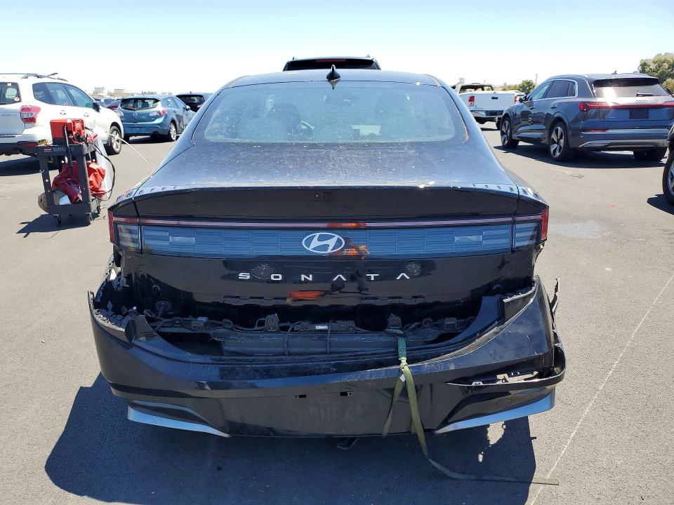 2024 Hyundai Sonata VIN KMHL64JA1RA381161 COPART salvage auction — REAR END, Ca - Salvage Certificate, sold $5,300 on 2026-07-08 (photo 6)