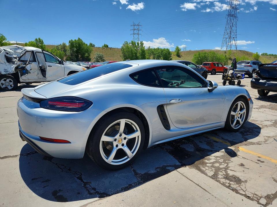 2018 Porsche Cayman VIN WP0AA2A85JK261146 COPART salvage auction — FRONT END, Co - Public - Salvage Title, sold $28,750 on 2026-07-20 (photo 3)