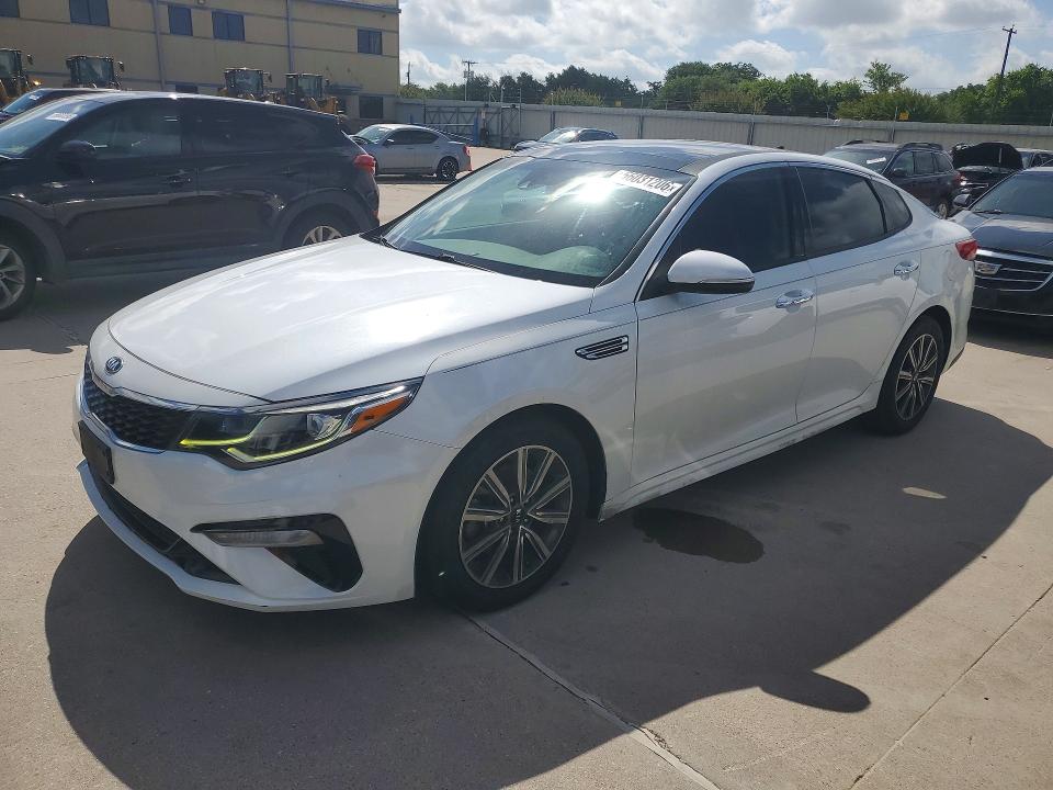2019 Kia Optima VIN 5XXGT4L30KG317250 COPART salvage auction — REAR END, Tx - Salvage Vehicle Title, sold $2,700 on 2026-07-09 (photo 1)