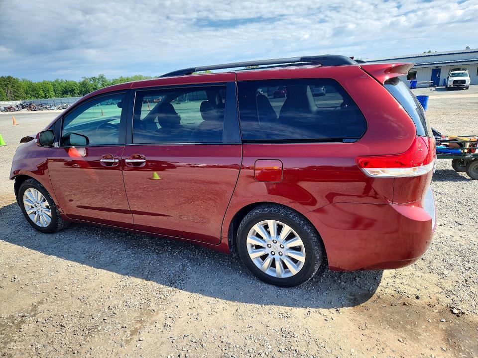 2014 Toyota Sienna VIN 5TDYK3DC1ES440848 COPART salvage auction — FRONT END, Nc - Salvage Certificate Of Title, sold $3,350 on 2026-07-13 (photo 2)