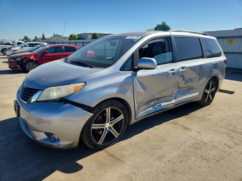 2011 Toyota Sienna VIN 5TDKK3DC6BS072863 COPART salvage auction — SIDE, Ca - Salvage Certificate, sold $1,850 on 2026-07-31 (photo 1)
