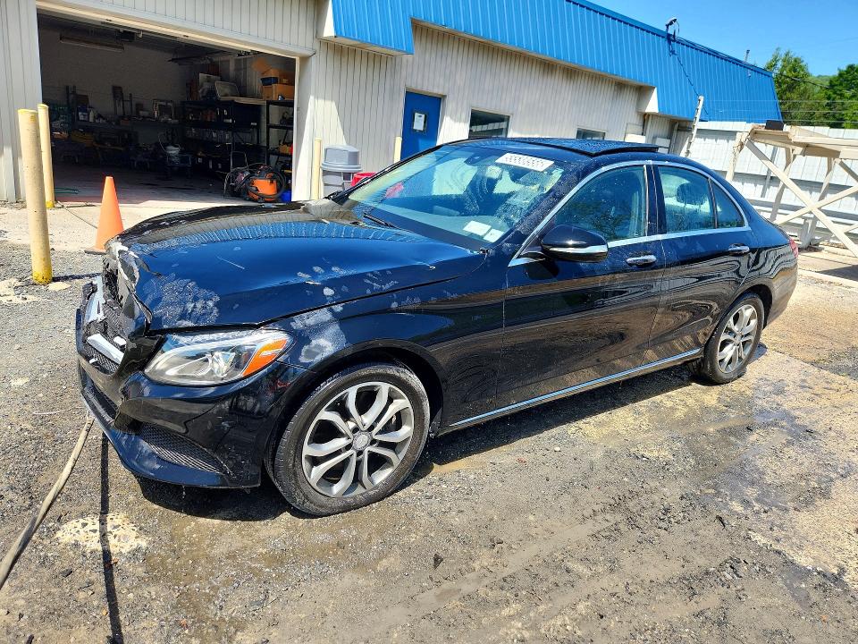 2015 Mercedes-benz C class VIN 55SWF4KB0FU068774 COPART salvage auction — FRONT END, Ny - Certificate Of Title, sold $2,650 on 2026-07-02 (photo 1)