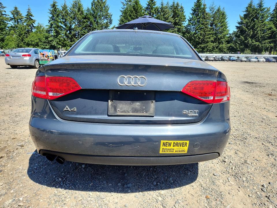 2011 Audi A4 VIN WAUFFAFL6BA065056 COPART salvage auction — FRONT END, WA - BILL OF SALE, sold $175 on 2026-07-24 (photo 6)