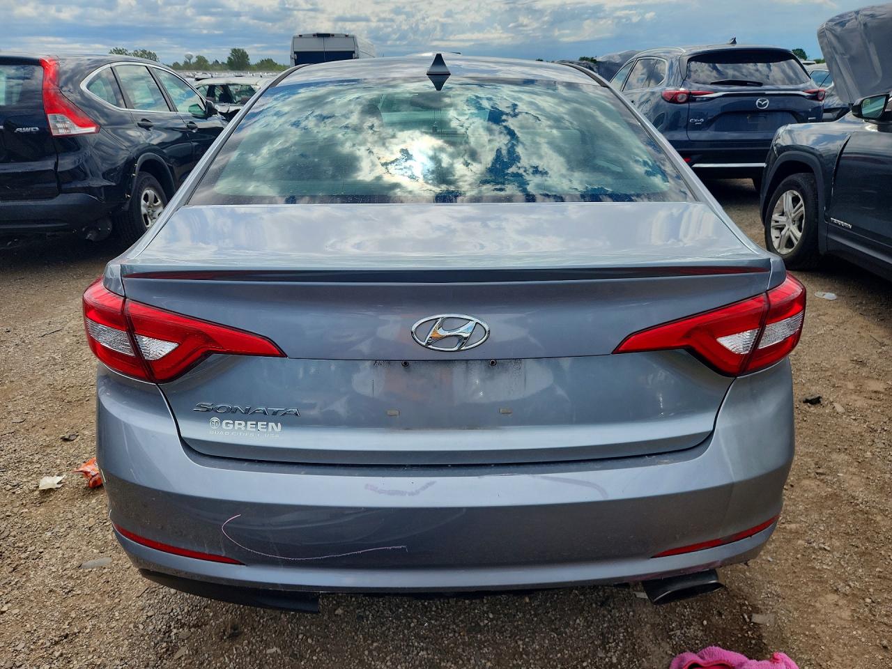 2017 Hyundai Sonata VIN 5NPE24AF7HH450432 COPART salvage auction — Front End, IL - SALVAGE CERTIFICATE, sold $1,500 on 2026-07-09 (photo 6)