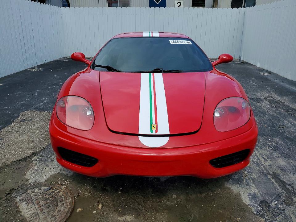 2004 Ferrari 360 VIN ZFFYU51A140137225 COPART salvage auction — WATER/FLOOD, FL - CERT OF TITLE-SLVG REBLD FLOOD, sold $40,500 on 2026-08-04 (photo 5)