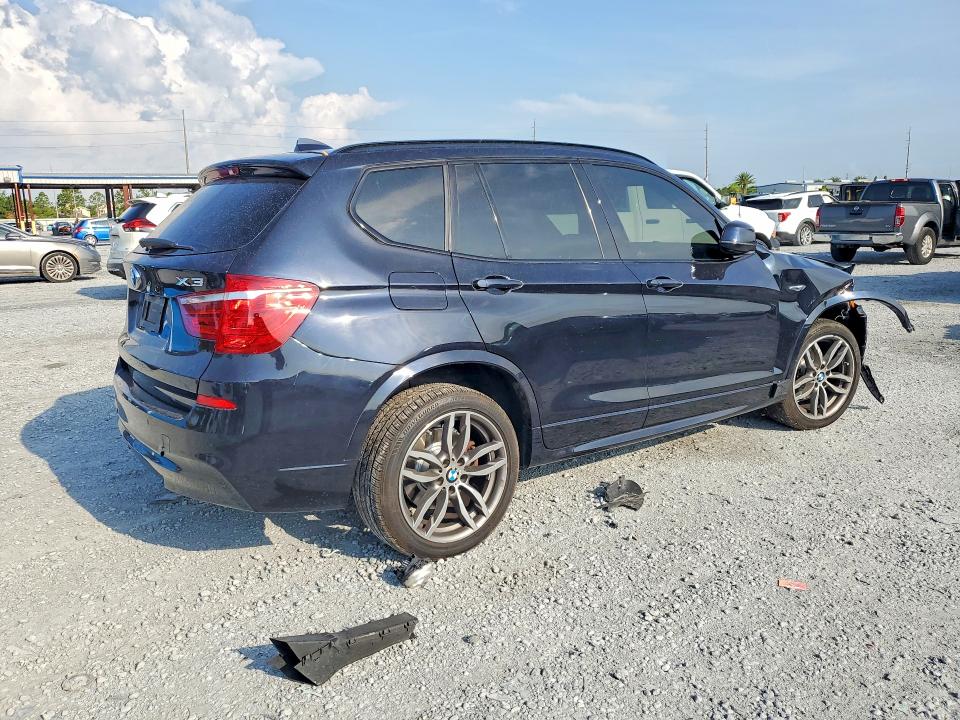 2017 BMW X3 VIN 5UXWX7C37H0U43650 COPART salvage auction — FRONT END, Fl - Cert Of Title Slvg Rebuildable, sold $3,850 on 2026-07-10 (photo 3)