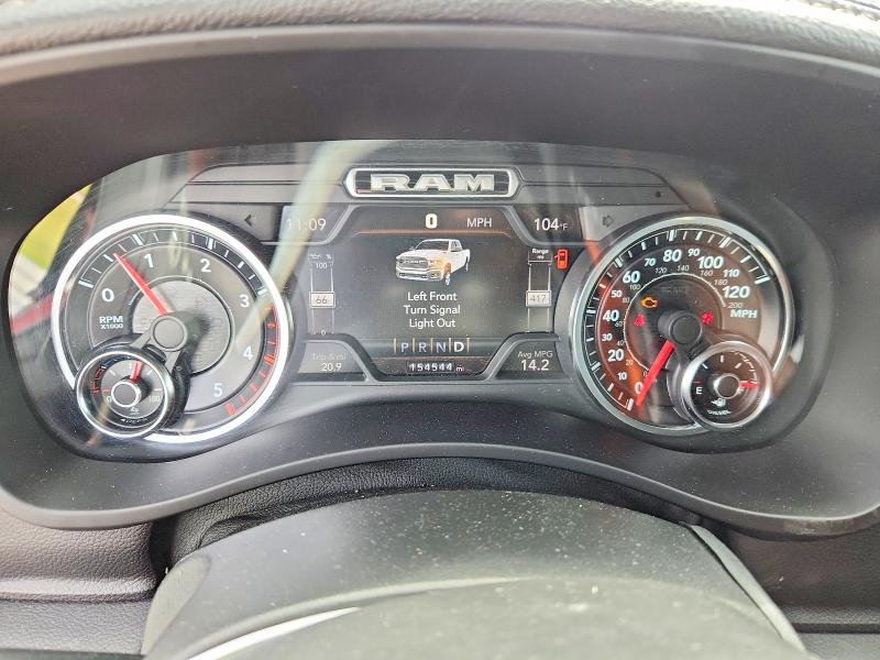 2021 Ram 2500 VIN 3C6UR5FL0MG658237 COPART salvage auction — FRONT END, Tx - Salvage Vehicle Title, sold $16,100 on 2026-07-09 (photo 9)